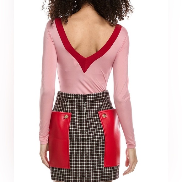 NEW Burberry Two-Tone Jersey Bodysuit - Picture 2 of 5